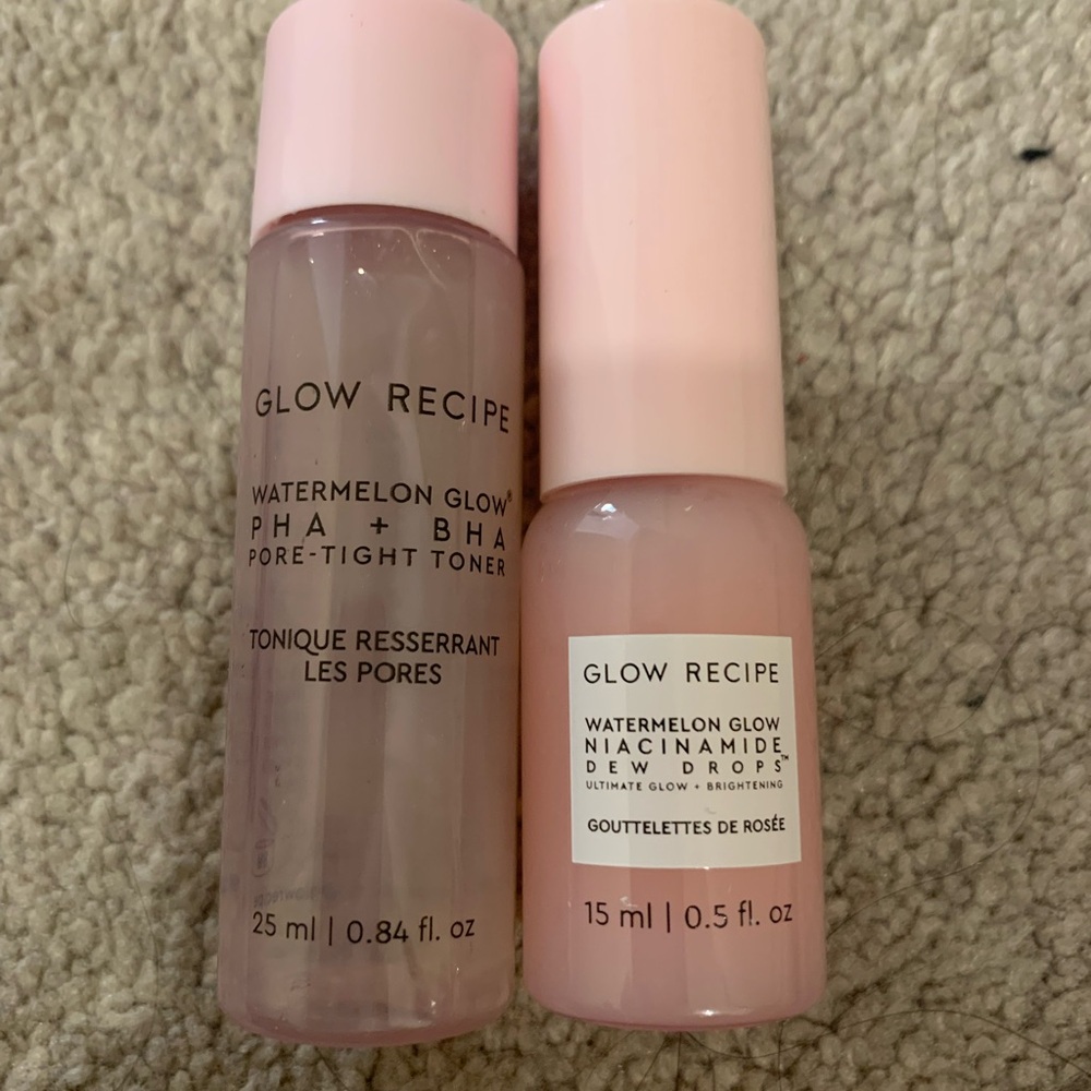 Glow Recipe Watermelon Glow Toner and Dew Drops - Soft Pink